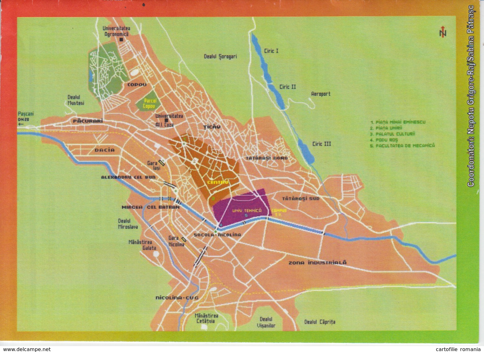 Romania - Iasi - Tourism Brochure - Map - 8 Pages - Toerisme