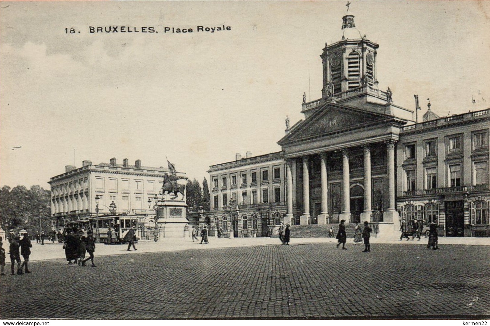 CPA BELGIQUE BRUXELLES Place Royale - Squares