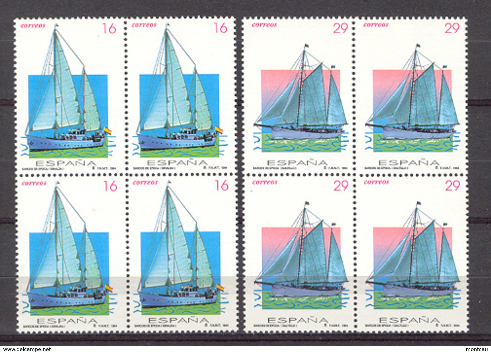 Spain 1994. Barcos De Epoca Ed 3314-15 Bloque - Nuevos