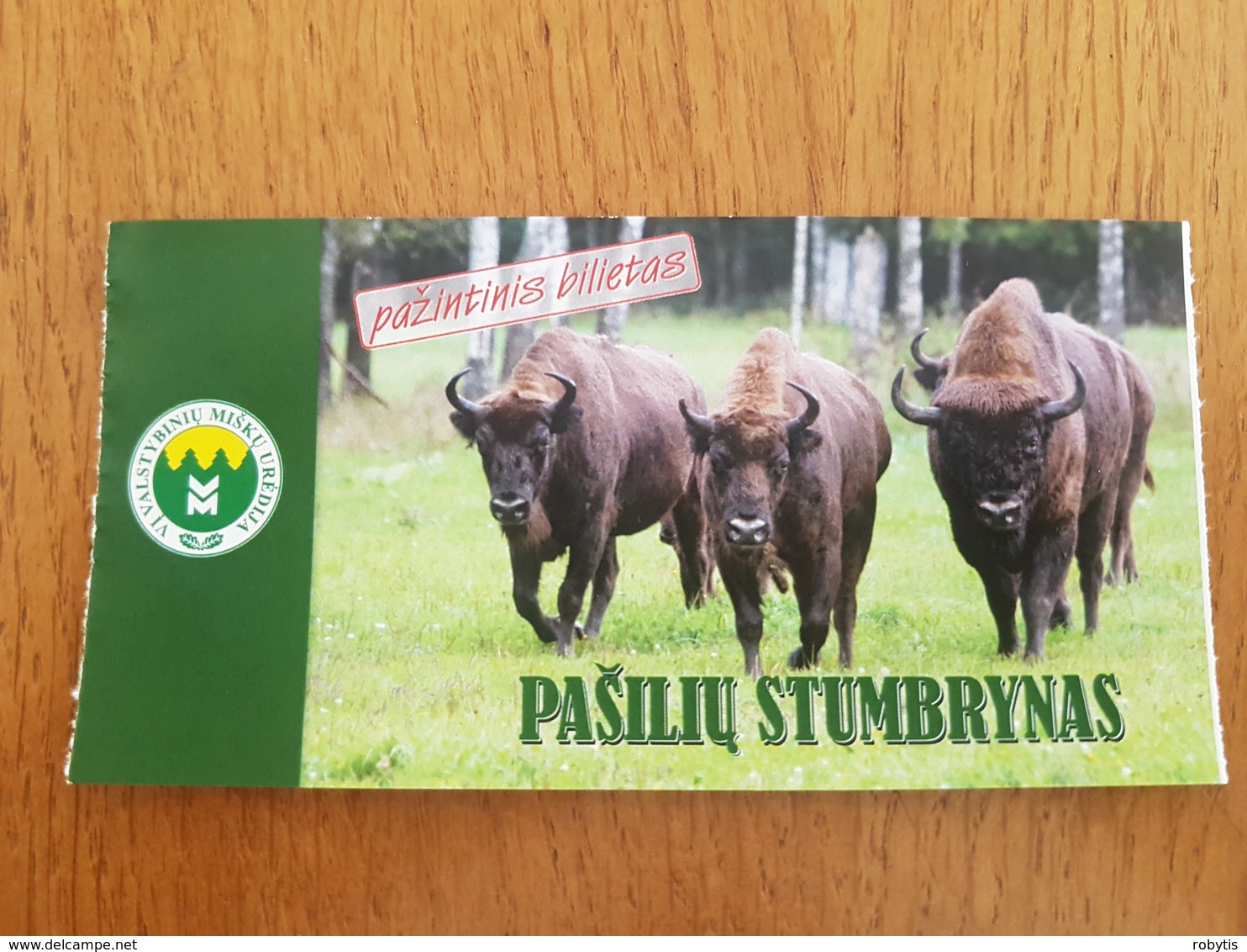 Lithuania Ticket Pasiliu Stumbrynas Nature 2019 - Tickets - Entradas