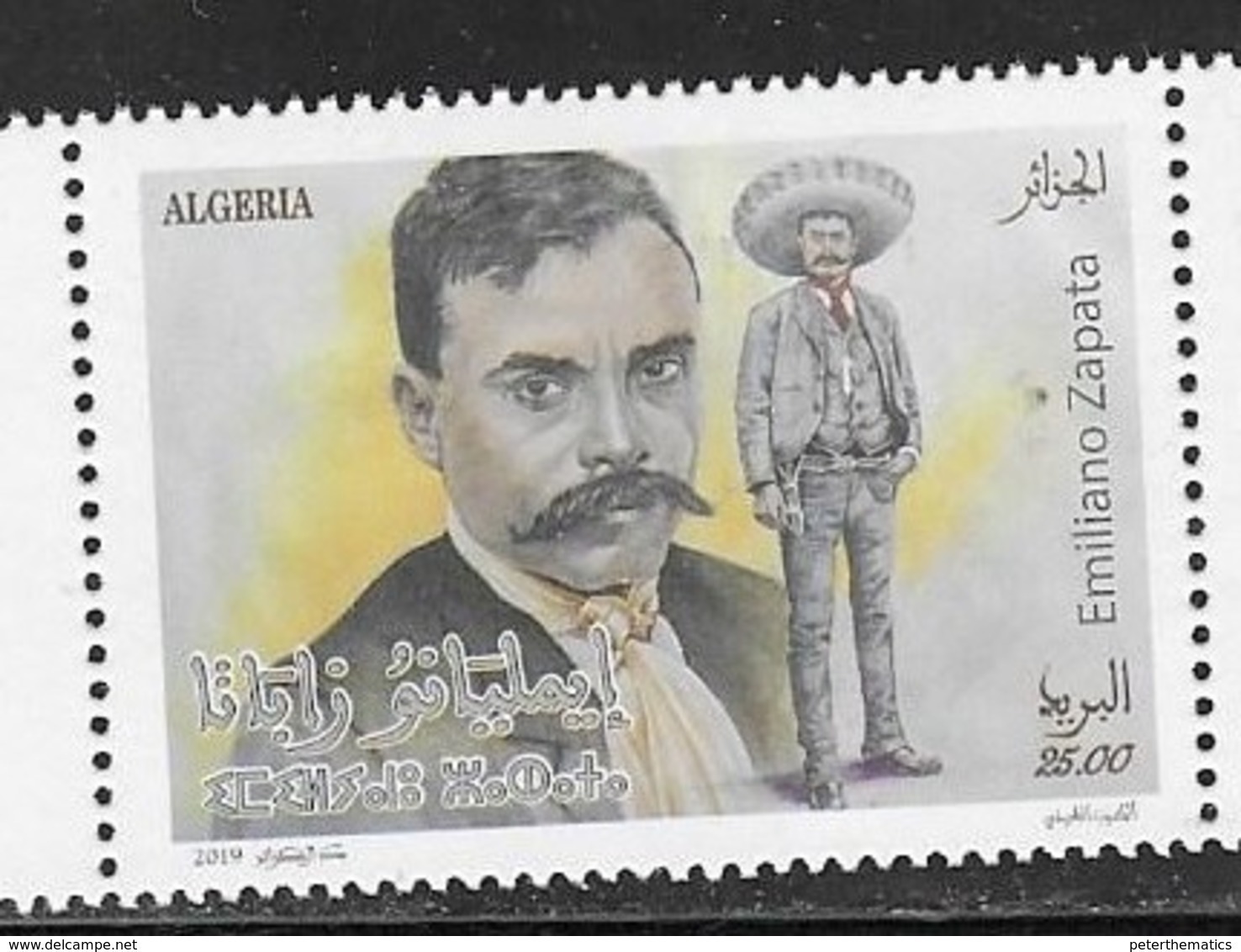 ALGERIA, 2019, MNH,EMILIANO ZAPATA, 1v - Other & Unclassified