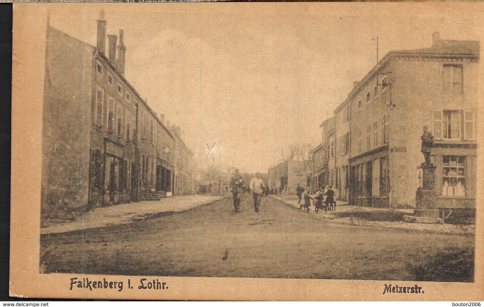 Faulquemont Falkenberg 1918 La Rue De Metz - Faulquemont