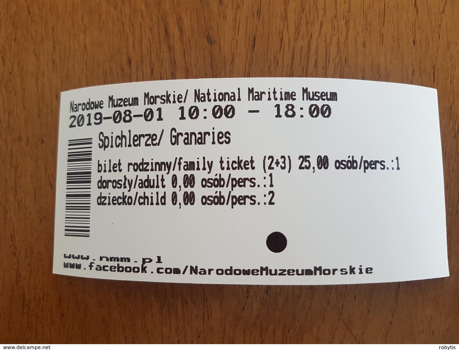 Poland Gdansk National Maritime Museum Ticket  2019 - Eintrittskarten