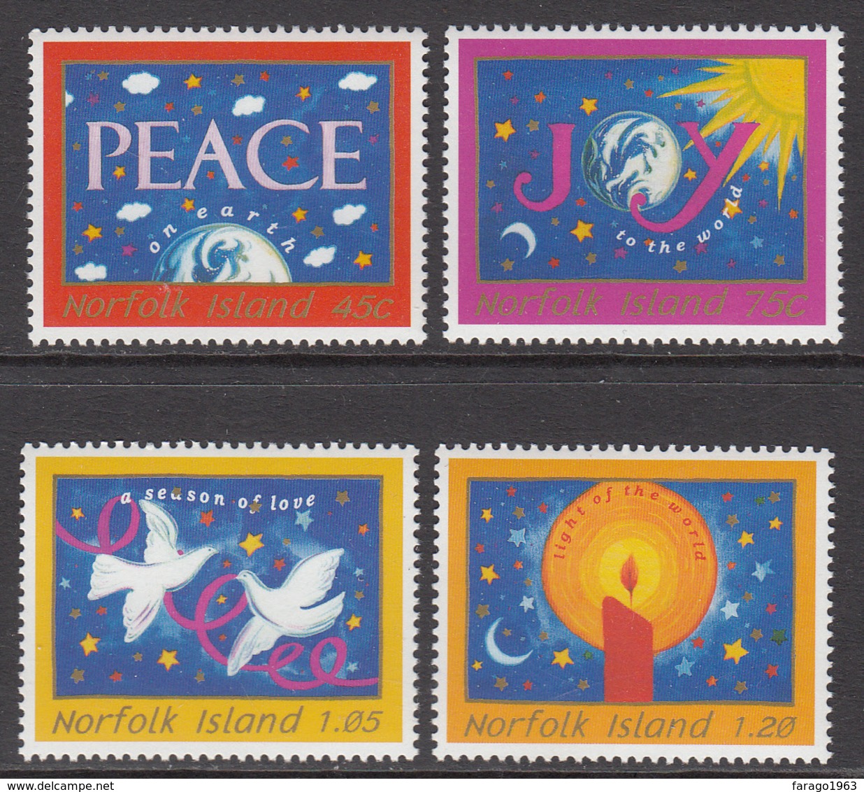 1998 Norfolk Island  Christmas Noel    Complete Set Of 4  MNH - Norfolk Eiland