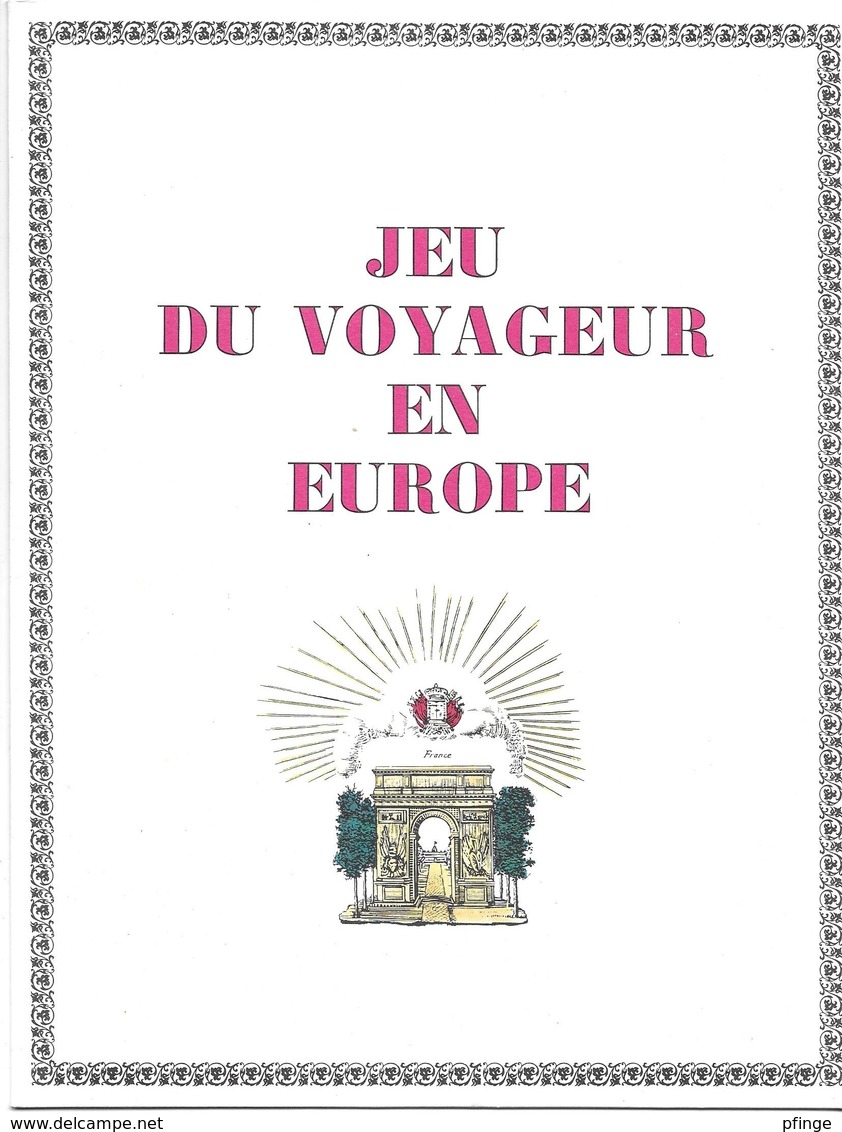 Jeu Du Voyageur En Europe (Jeu De L'oie)  (publicité Médicale  Lab. Clin-Comar ) - Other & Unclassified