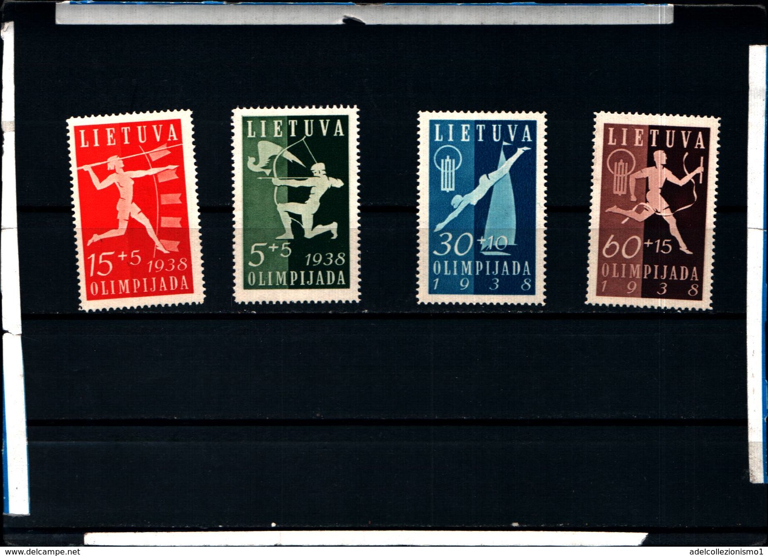 6502B) 1938 LITUANIA LIETUVA OLIMPIADI -LITUANA 4 VAL-MNH** - Lituania