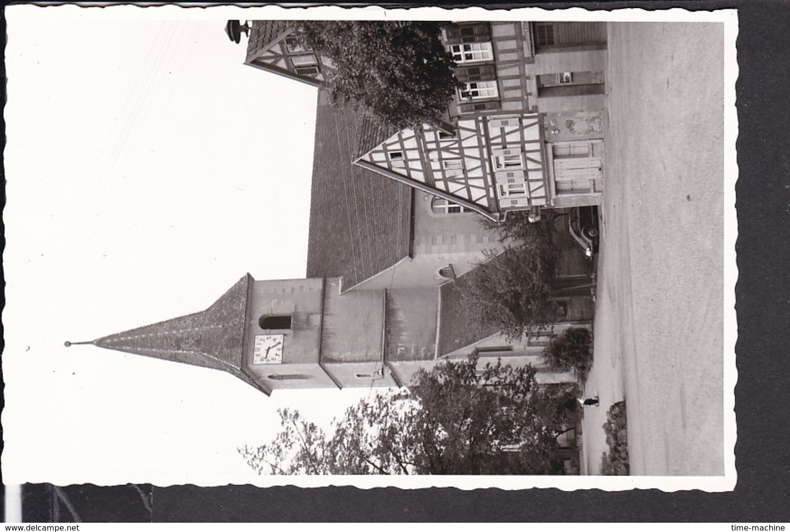 Foto Postkarte  Rielingshausen Kirche , VW Käfer - Marbach