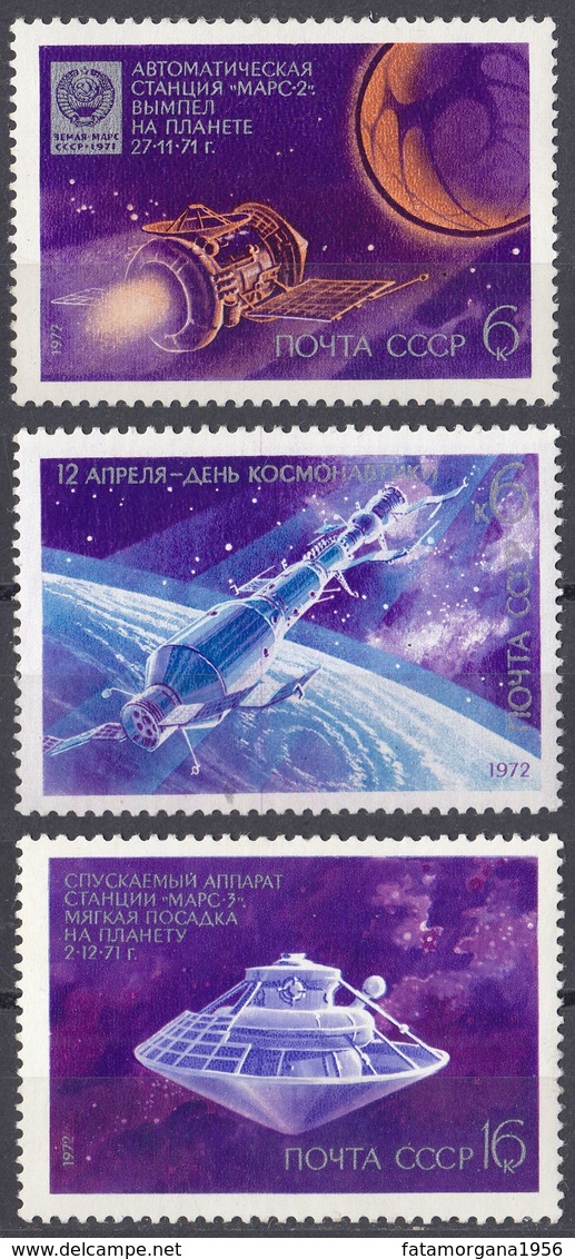 URSS - 1972 - Serie Completa Nuova MNH Composta Da 3 Valori: Yvert 3825/3827. - Nuovi