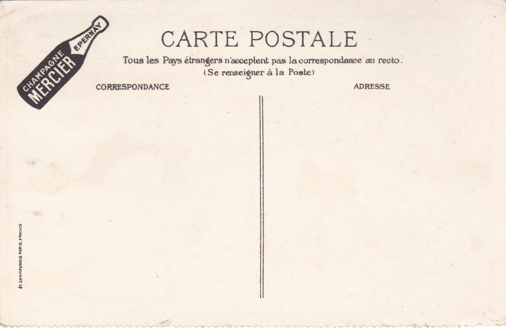 Cartes Postales,match De BOXE ,champagne Mercier (lot 140) - Boxe