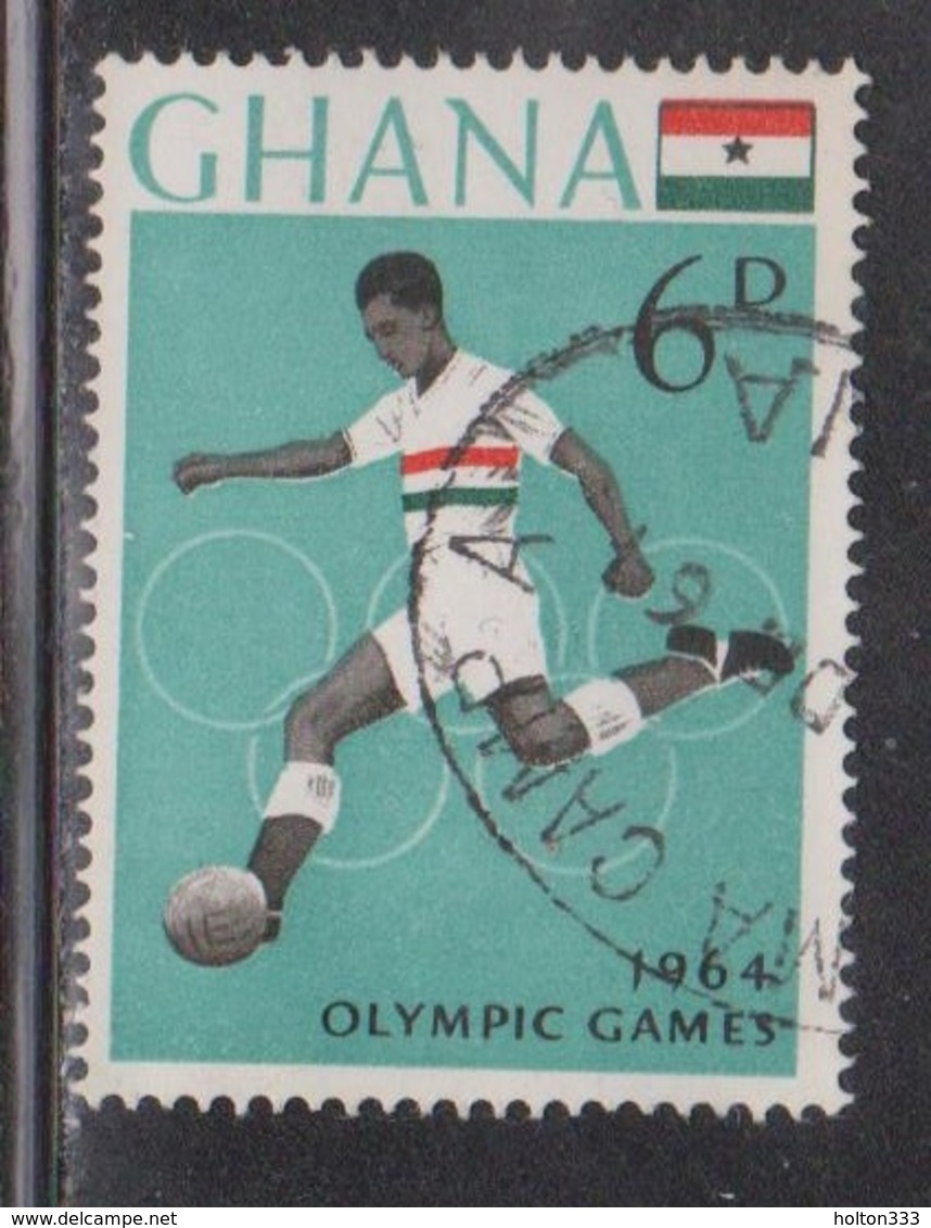 GHANA Scott # 183 Used - Football - 1964 Olympics - Ghana (1957-...)