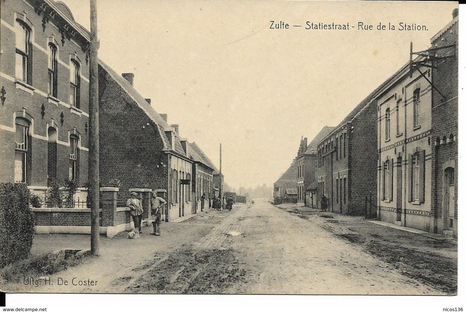 ZULTE  STATIESTRAAT   RUE DE LA STATION     ECRITE - Zulte