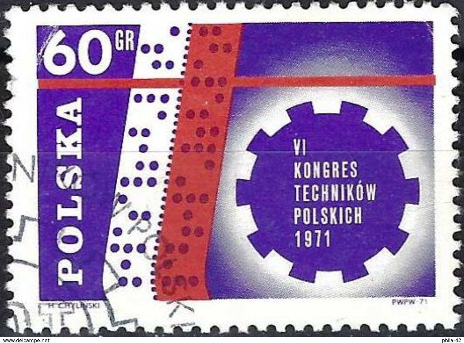 Poland 1971 - Mi 2101 - YT 1948 ( Congress Of Polish Technicians ) - Usados