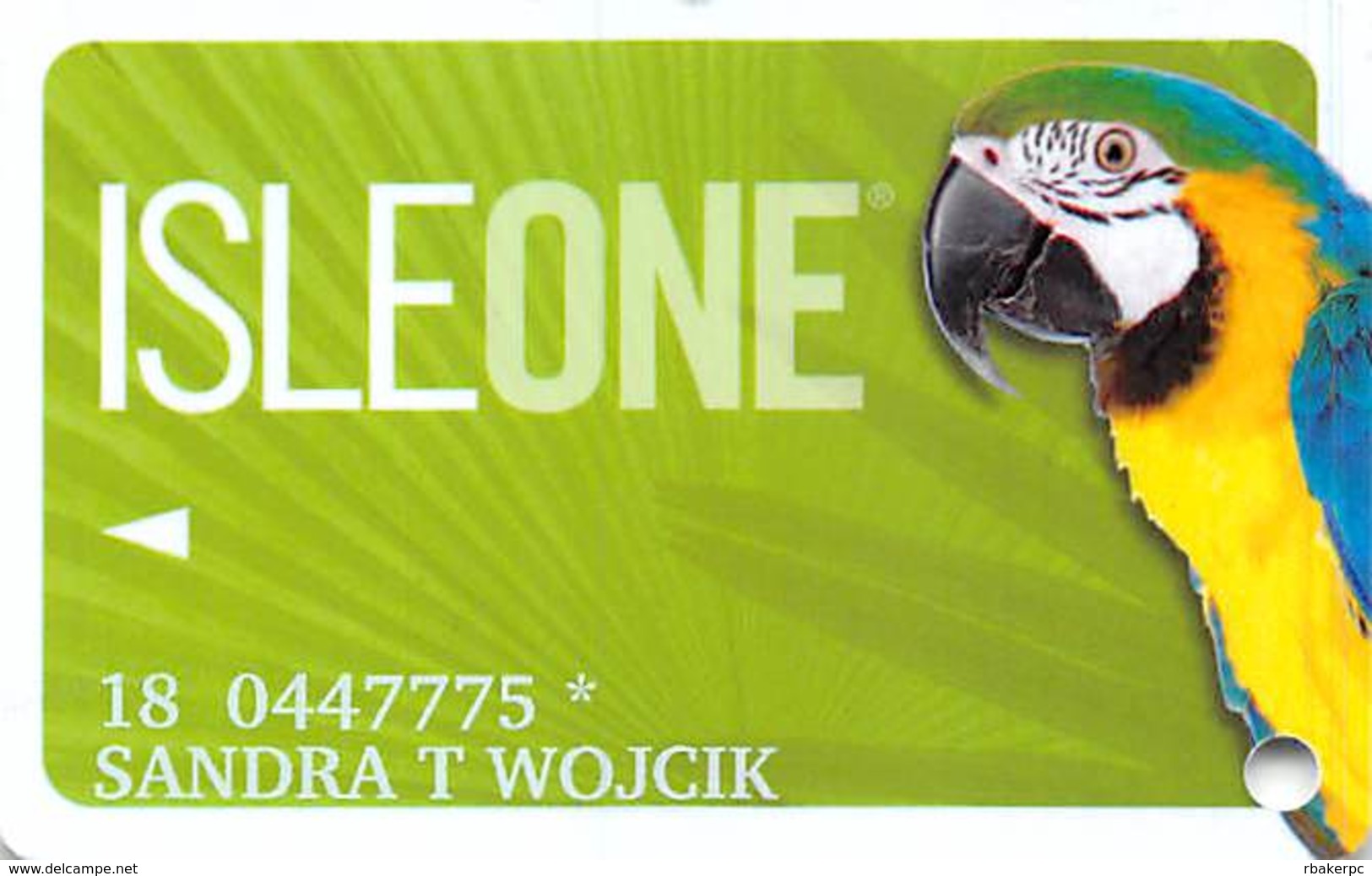 Isle Of Capri Casino Multi-Locations - IsleOne Player Slot Card @2012 - Casinokarten