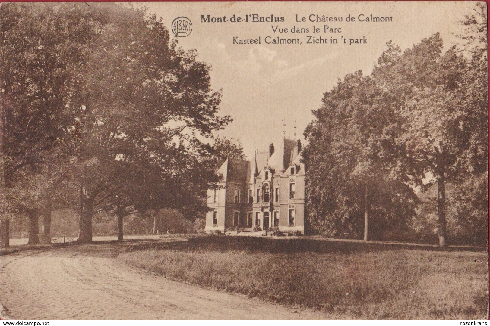 Kluisbergen Mont-de-l'Enclus Le Château De Calmont Vue Dans Le Parc (In Goede Staat) - Kluisbergen