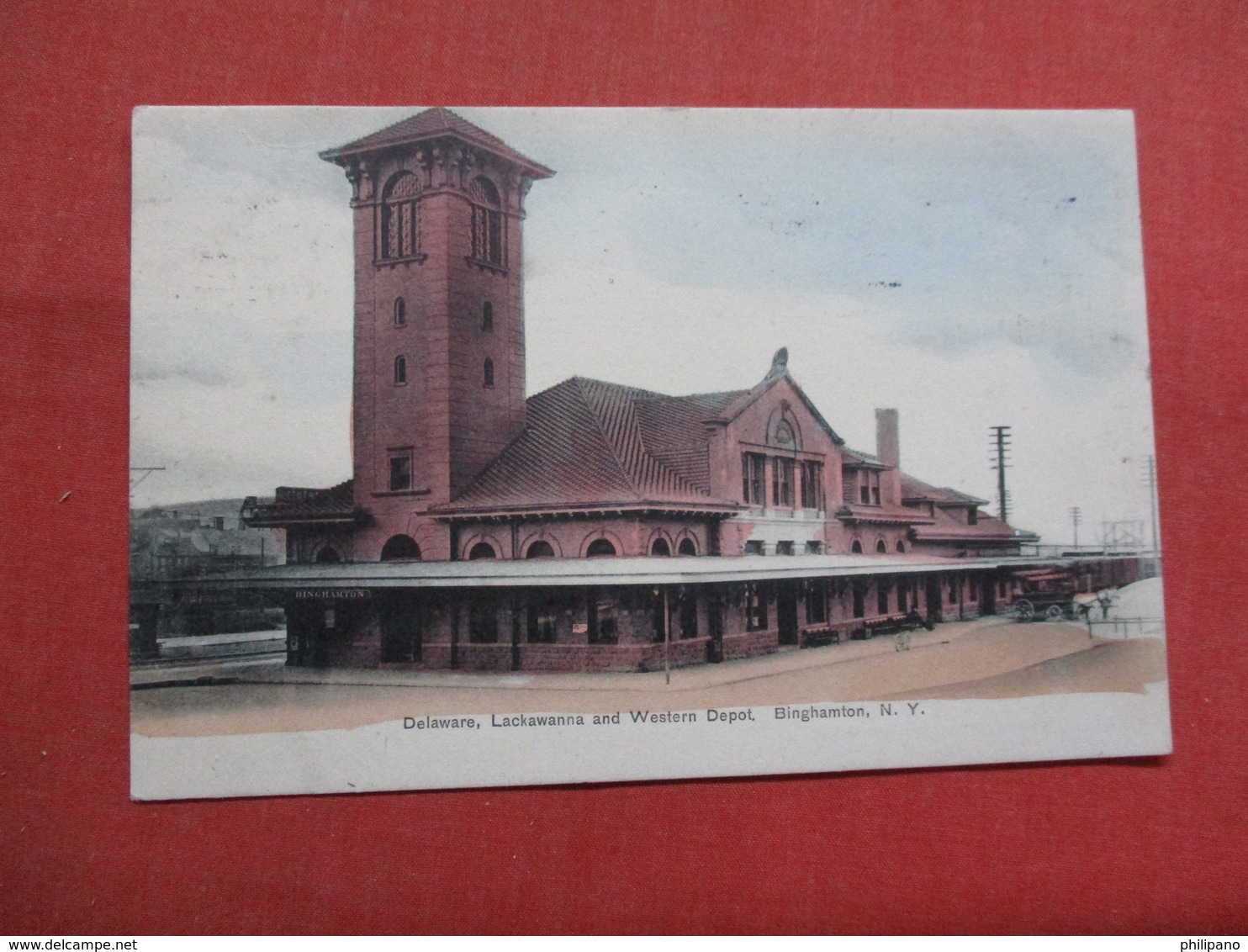 Delaware Lackawanna & Western Depot  Binghamton  New York  Ref 3544 - Other & Unclassified