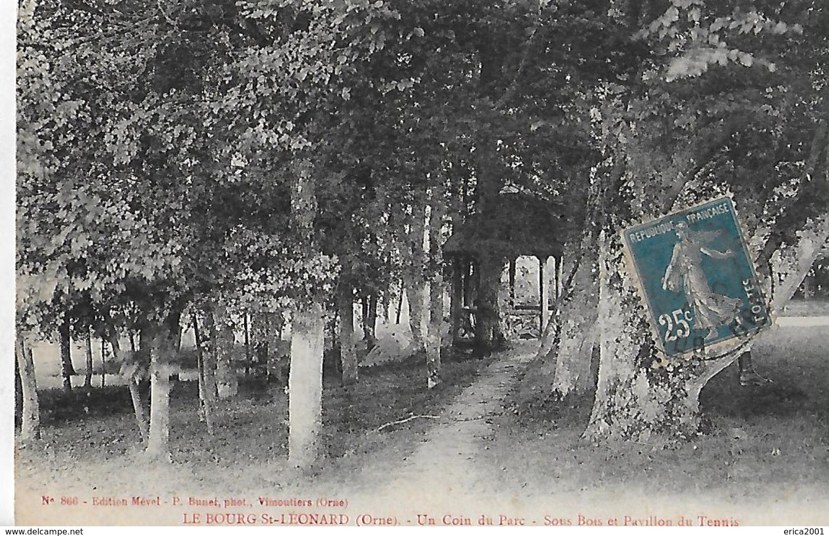 Le Bourg Saint Léonard. Le Sous Bois Et Le Pavillon Du Tennis. - Altri & Non Classificati