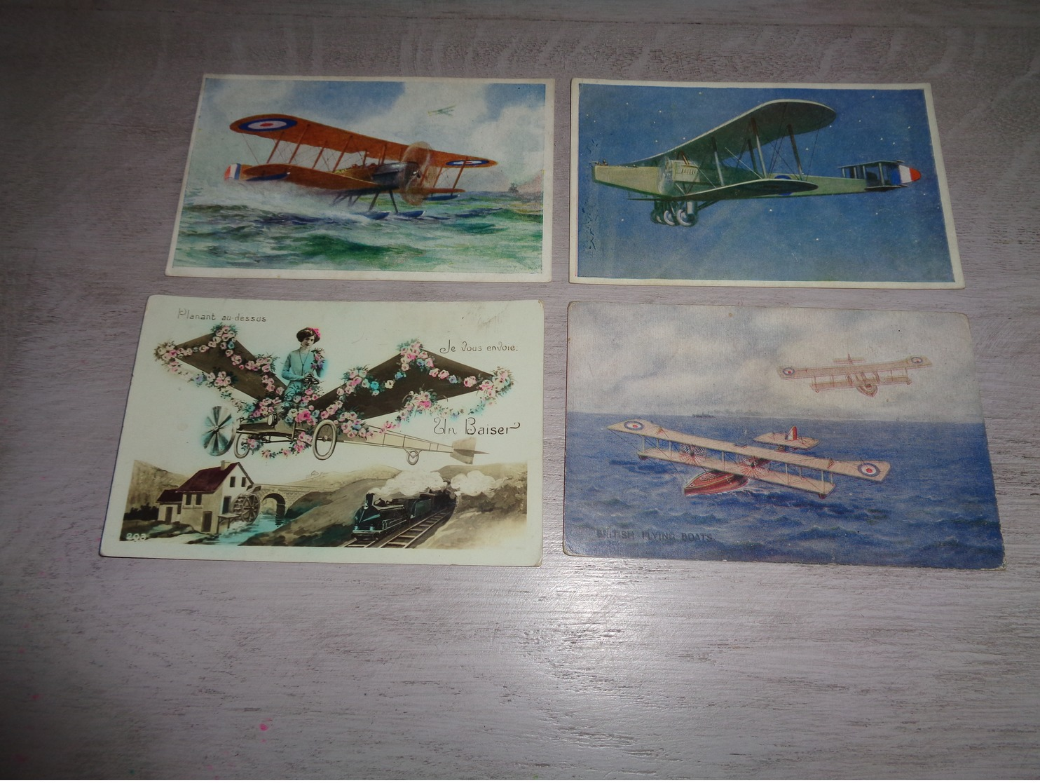 Beau Lot De 10 Cartes Postales De Fantaisie Aviation  Avion   Mooi Lot Van 10 Postkaarten Van Fantasie Vliegtuig - 5 - 99 Cartes