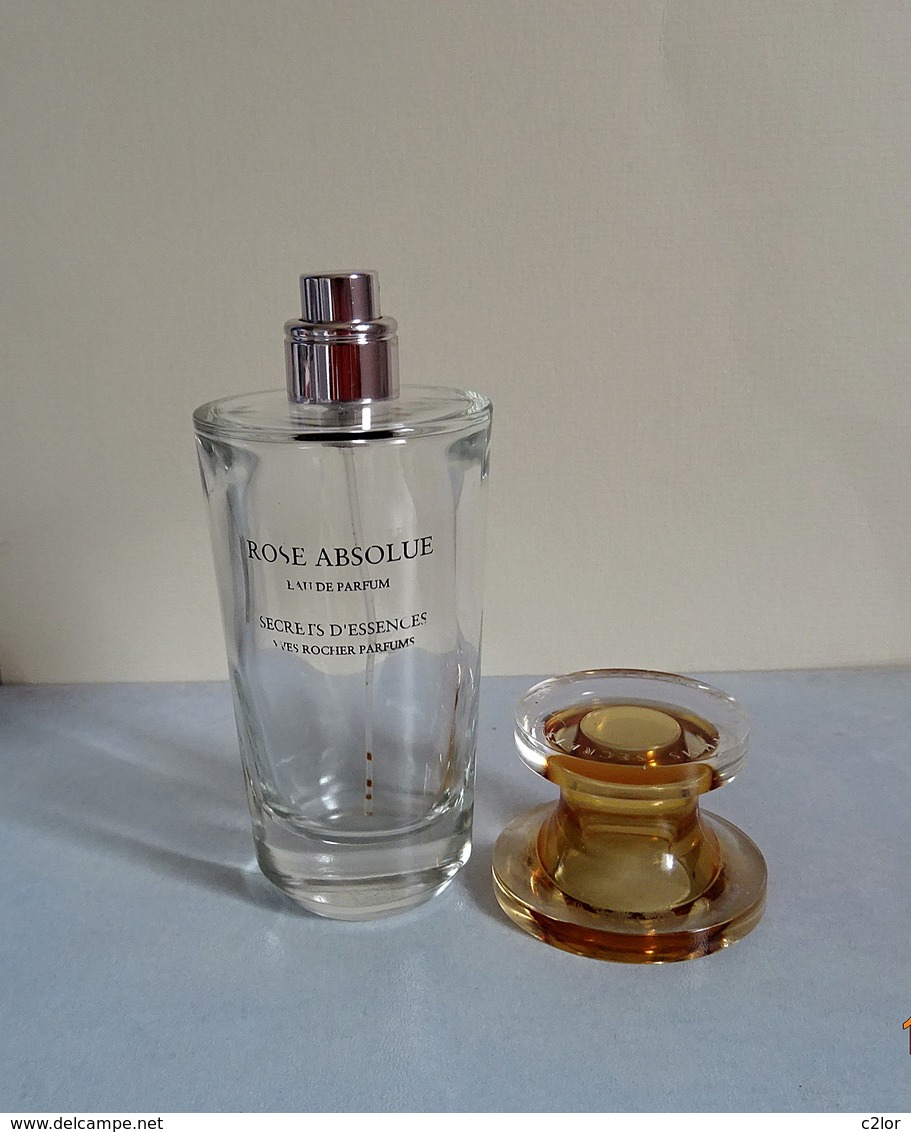 Flacon Vaporisateur "ROSE ABSOLUE" D'Yves ROCHER  Eau De Parfum 50 Ml - Flacons (vides)