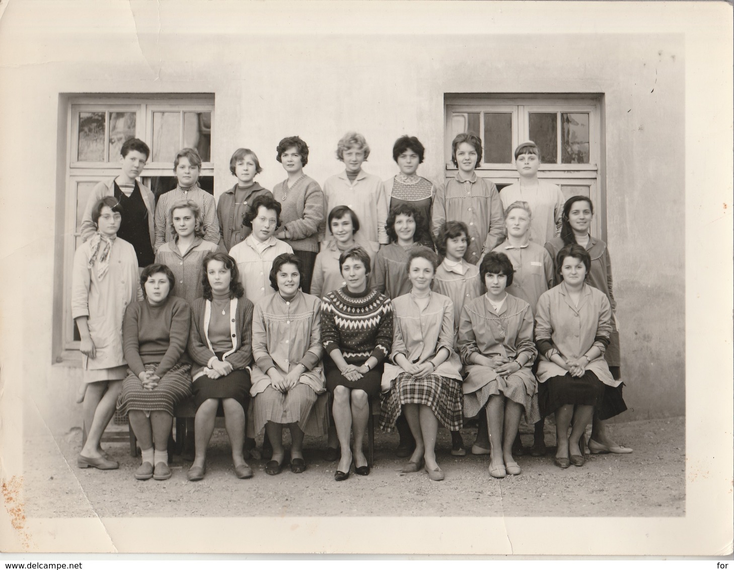 Photo De Classe : LA COTE SAINT-ANDRE - Isére : Collége Moderne De Jeunes Filles ( Format 24cm X 18cm ) - Places