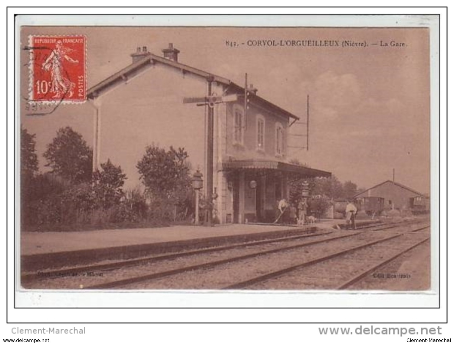 CORVOL L'ORGUEILLEUX : La Gare - Très Bon état - Other & Unclassified