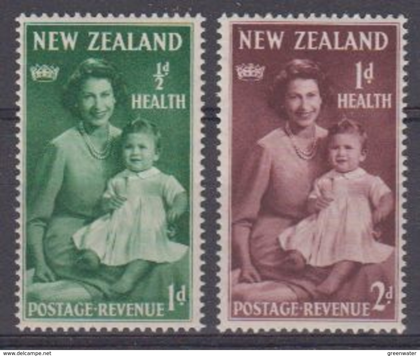 New Zealand 1950 Health 2v ** Mnh (44133) - Nuovi