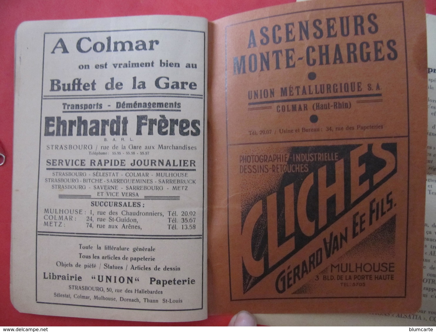 INDICATEUR ALO - ALSACE LORRAINE Et LUXEMBOURG - HORAIRES DE TRAINS - NOMBREUSES PUBLICITES - Dépliants Touristiques