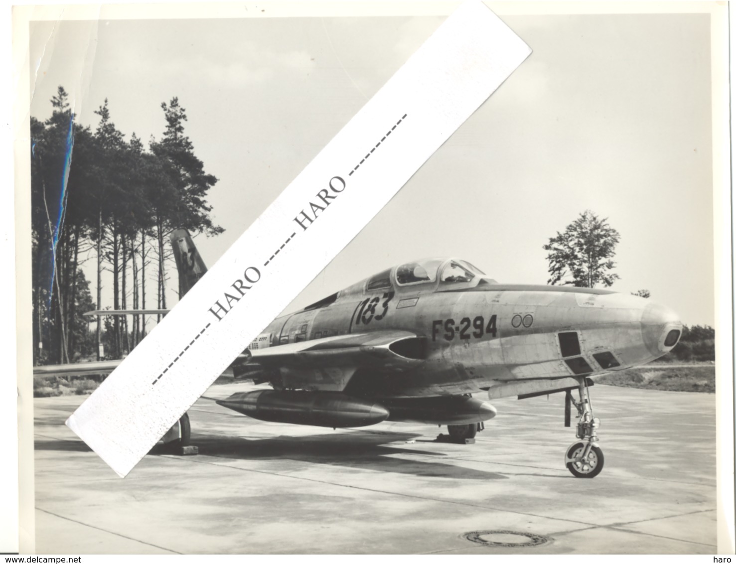 USAF - (Photo N° 3 : +/- 18 X 24 Cm ) D'un Avion Republic F - 84F  De L'armée Américaine - 1950...60..(b258) - Aviation