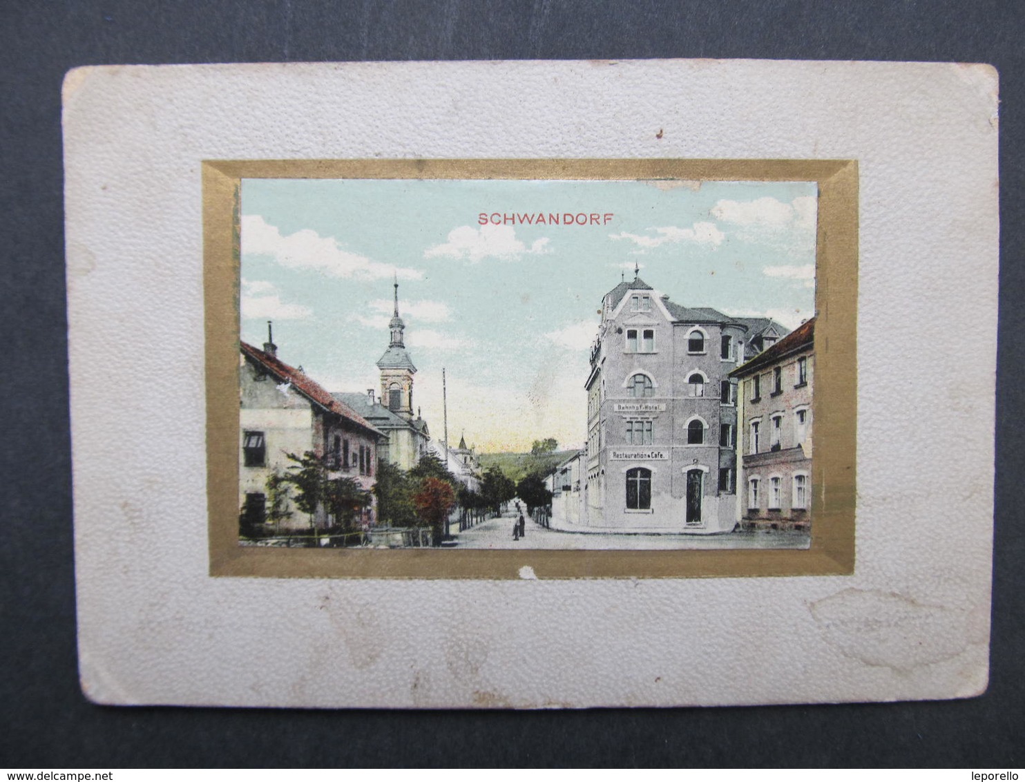 AK SCHWANDORF Herlichen Gruss A. Karton Z. Aufklappen Hotel Ca.1910 // D*39636 - Schwandorf