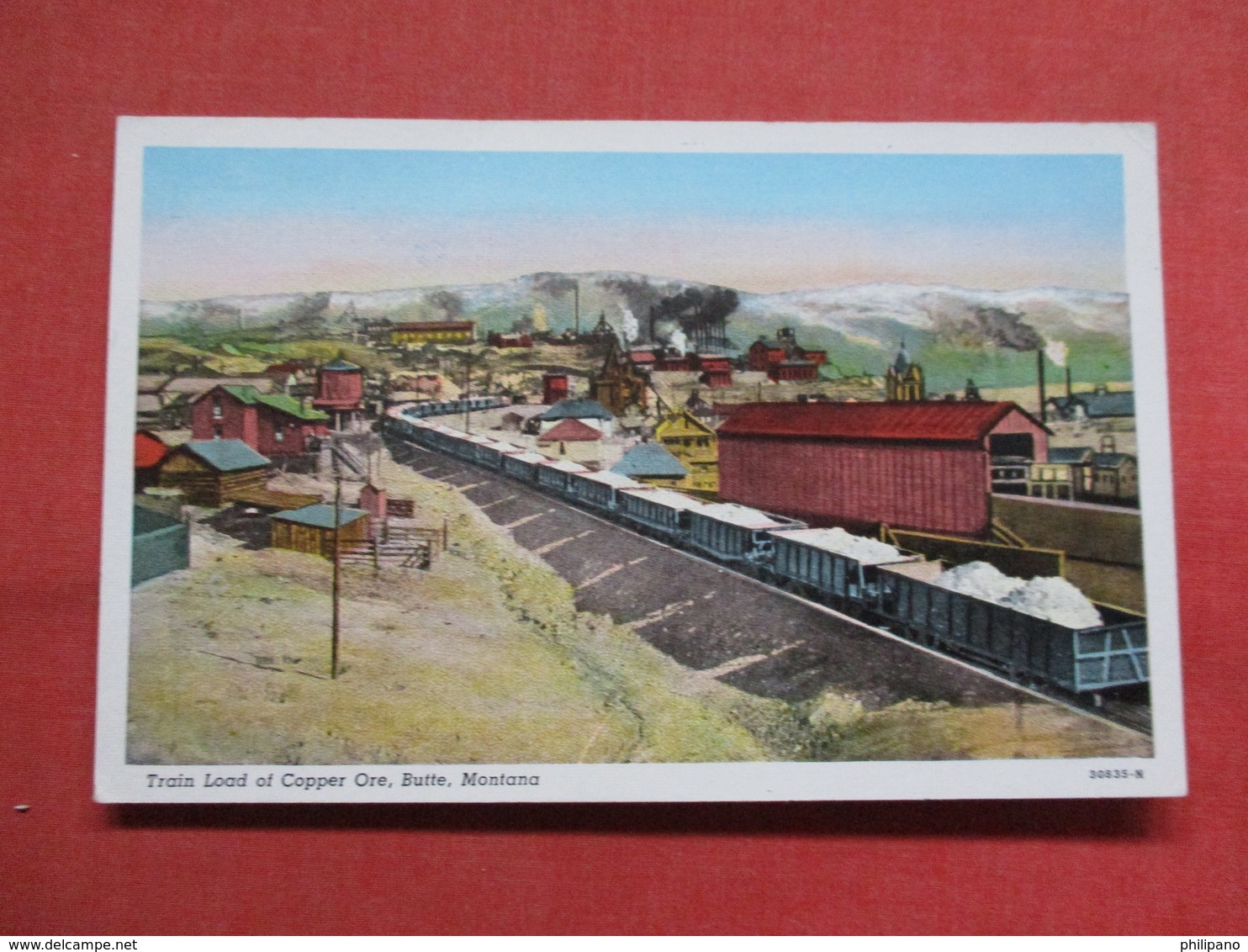 Train Load Of Copper Ore  Butte  - Montana   Ref 3545 - Butte