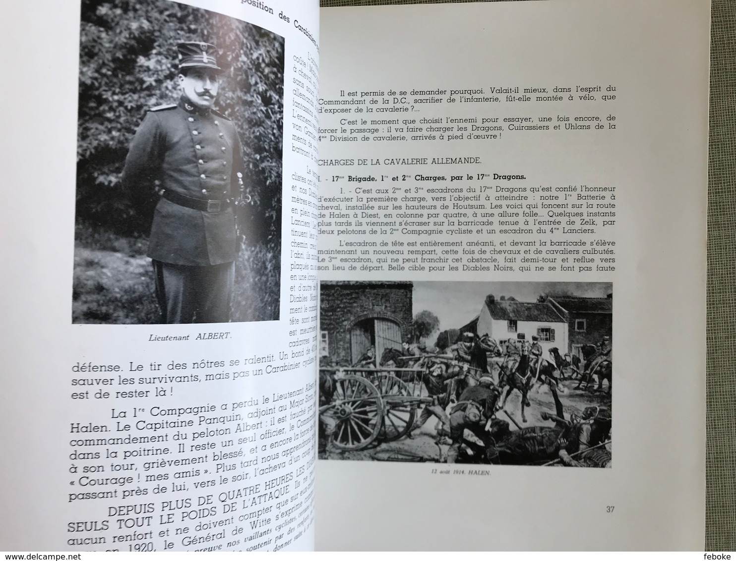 JACMAIN L. Les Diables Noirs. Histoire Des Carabiniers Cyclistes. Bruxelles, J. & A. Janssens, 1953, Ed. Numérotée - Oorlog 1914-18