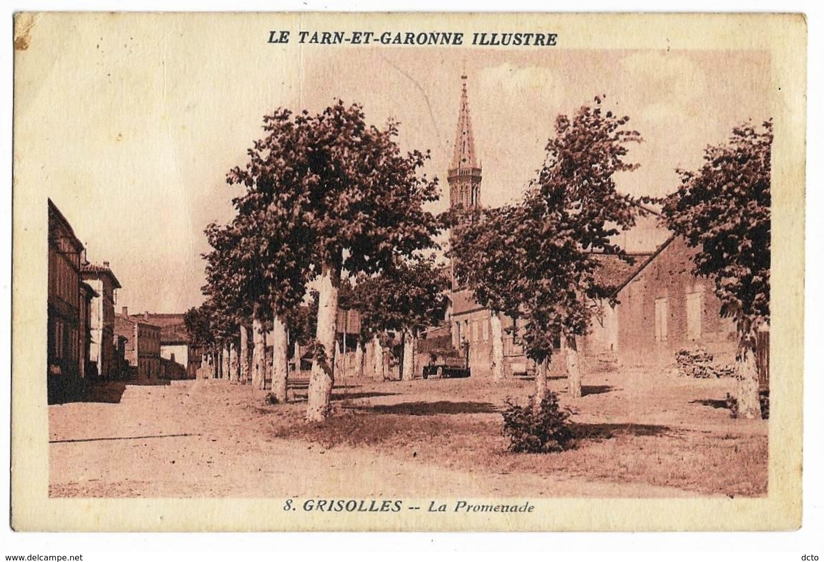 GRISOLLES La Promenade - Le Tarn-et-Garonne Illustré Ed. Apa-Poux Labrune 8 - Grisolles