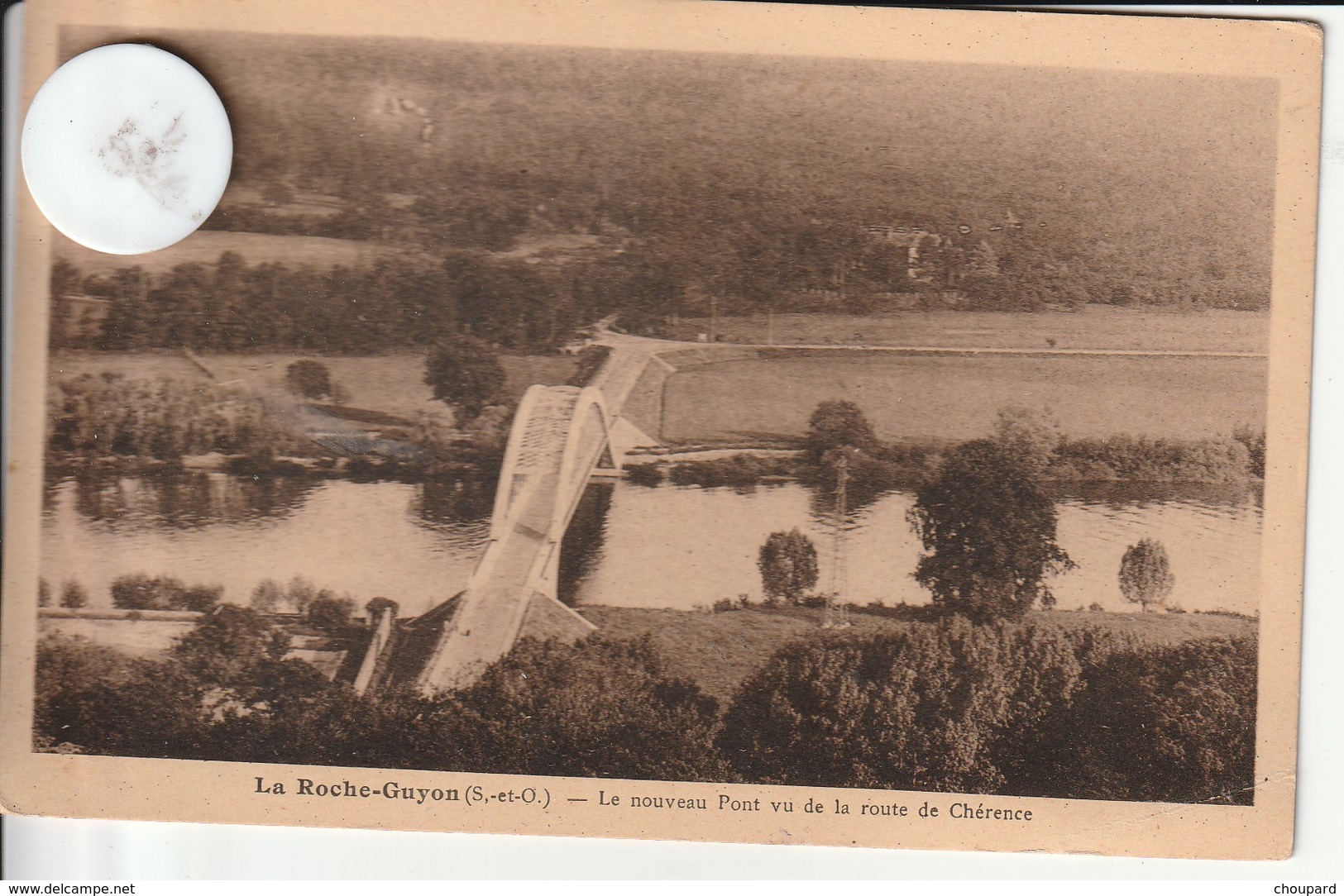 - Très Belle Carte Postale Ancienne De LA ROCHE GUYON  Vue Aérienne - La Roche Guyon