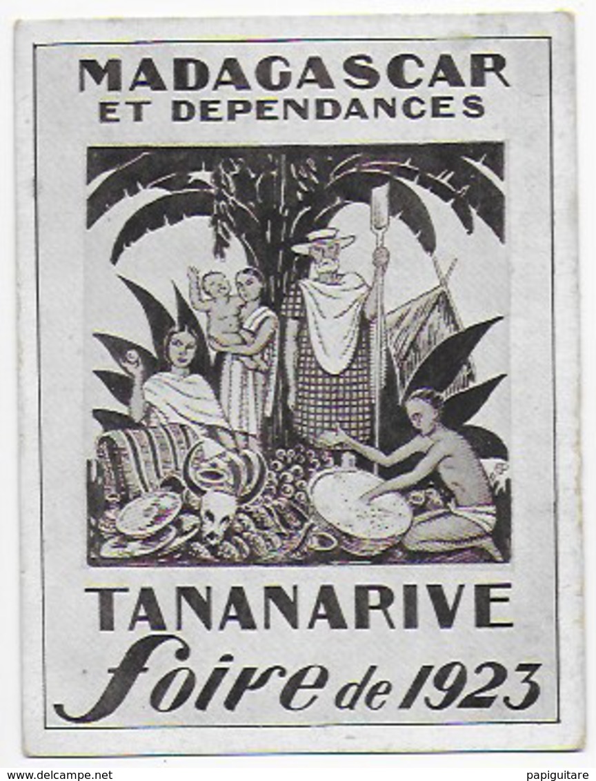 Carte 9.5x13cm , Bon Etat , Madagascar  Tananarive , Foire De 1923, Carte Rare - Madagaskar