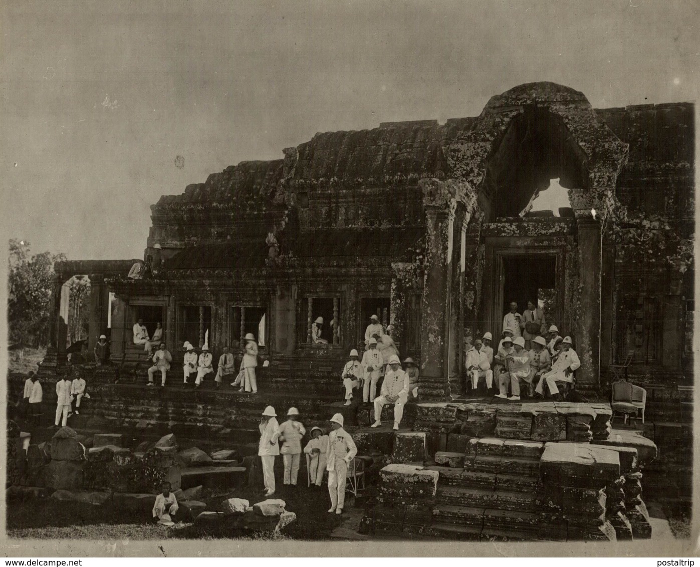 CAMBODIA  CAMBODGE ANGKOR  23*18CM Fonds Victor FORBIN 1864-1947 - Lugares