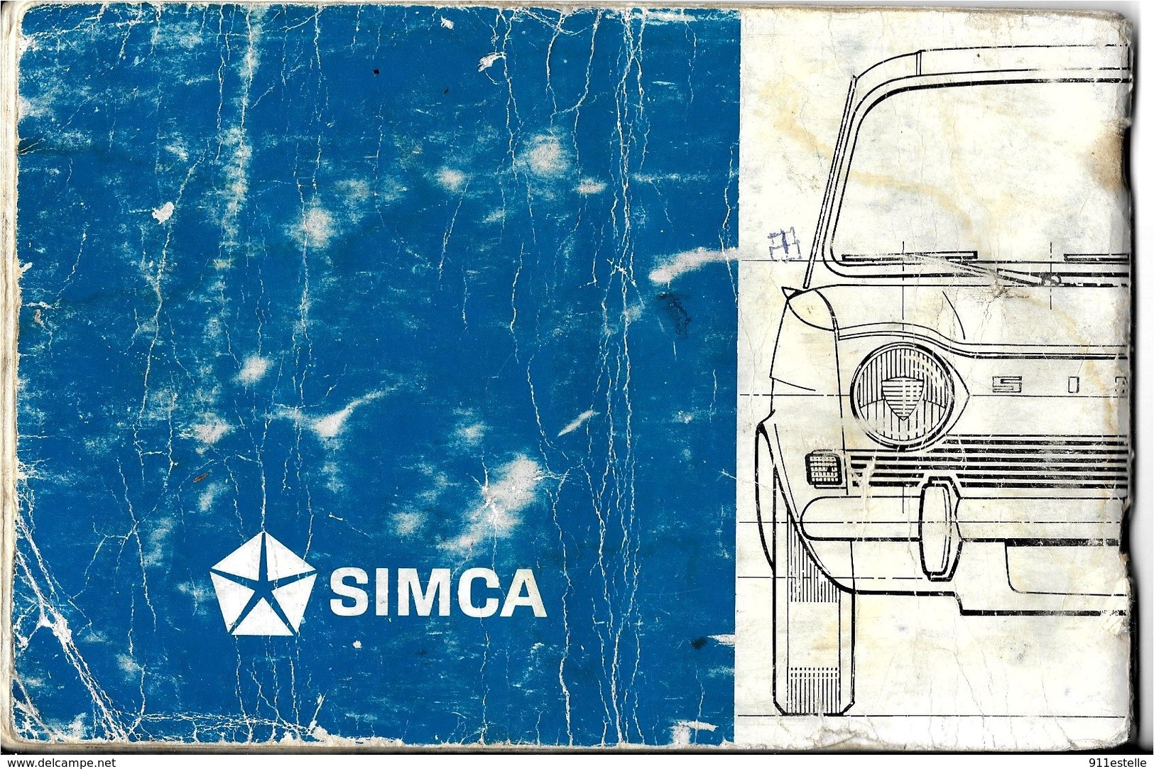 SIMCA 1000  NOTICE UTILISATION ( Complette , état Moyen) - Auto