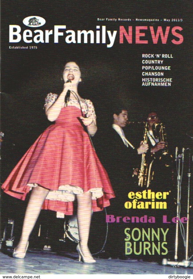 BEAR FAMILY NEWS - Mai 2011 - Brenda LEE - Ronnie HAWKINS - Eddy ARNOLD - Louis PRIMA - Musique