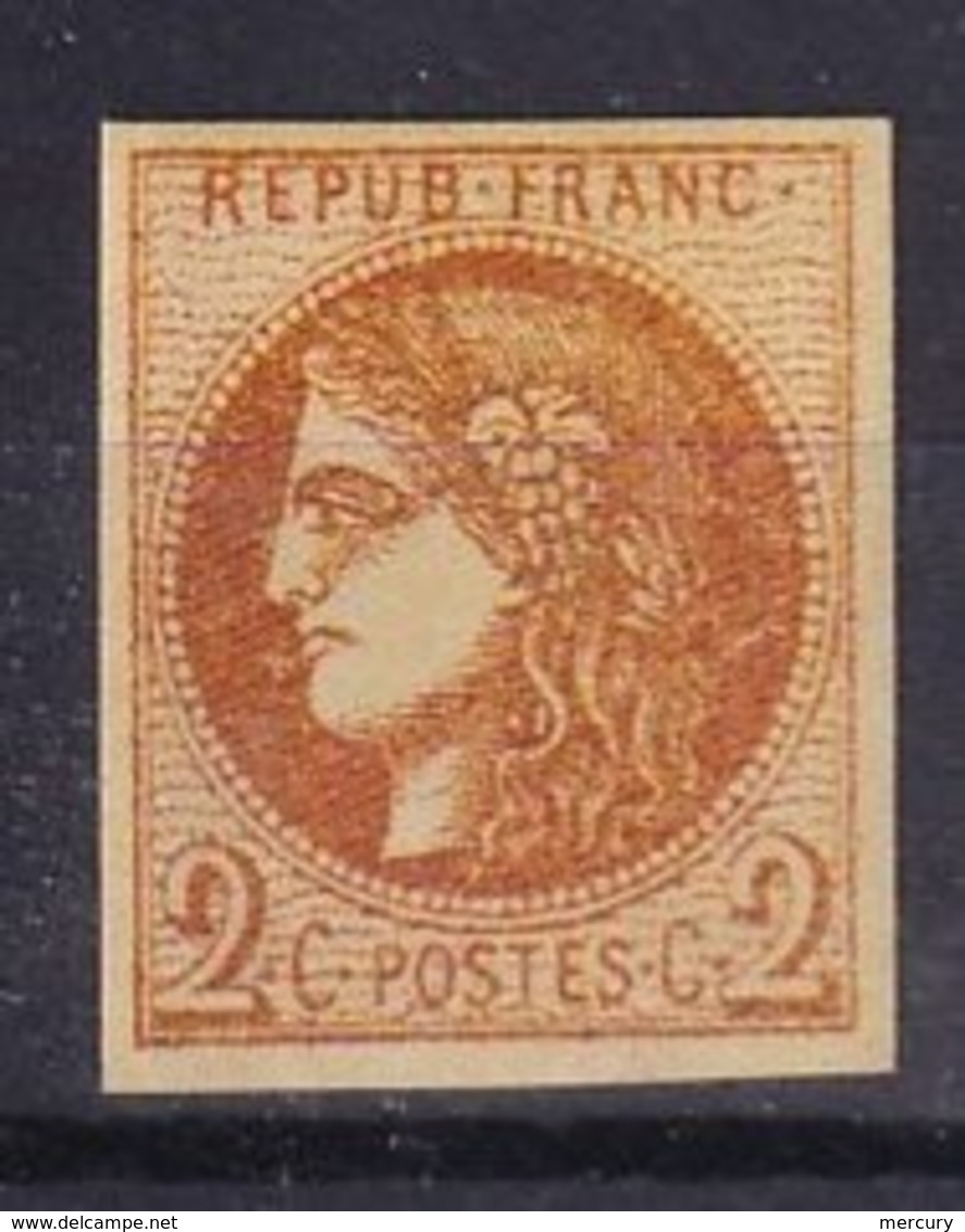 FRANCE - 2 C. Report 2 Neuf FAUX - 1870 Ausgabe Bordeaux