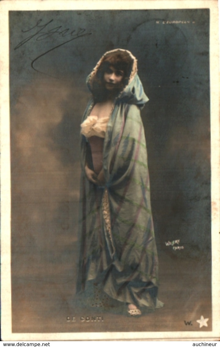 Artiste Femme 1900 - De Conti (l'européen Waléry - Cabaret