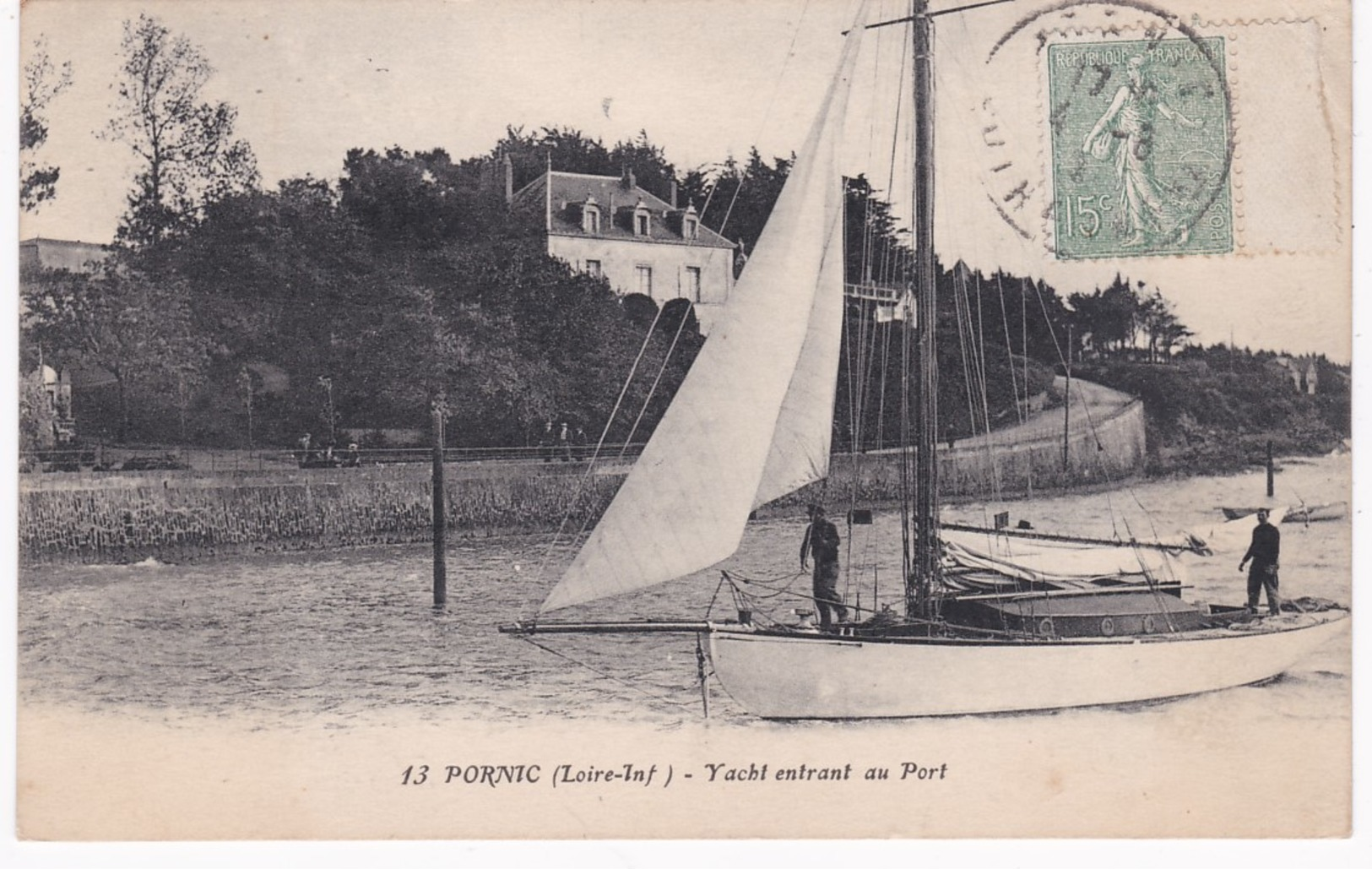 44  Loire Atlantique -  PORNIC -  Yacht Entrant Au Port - Pornic