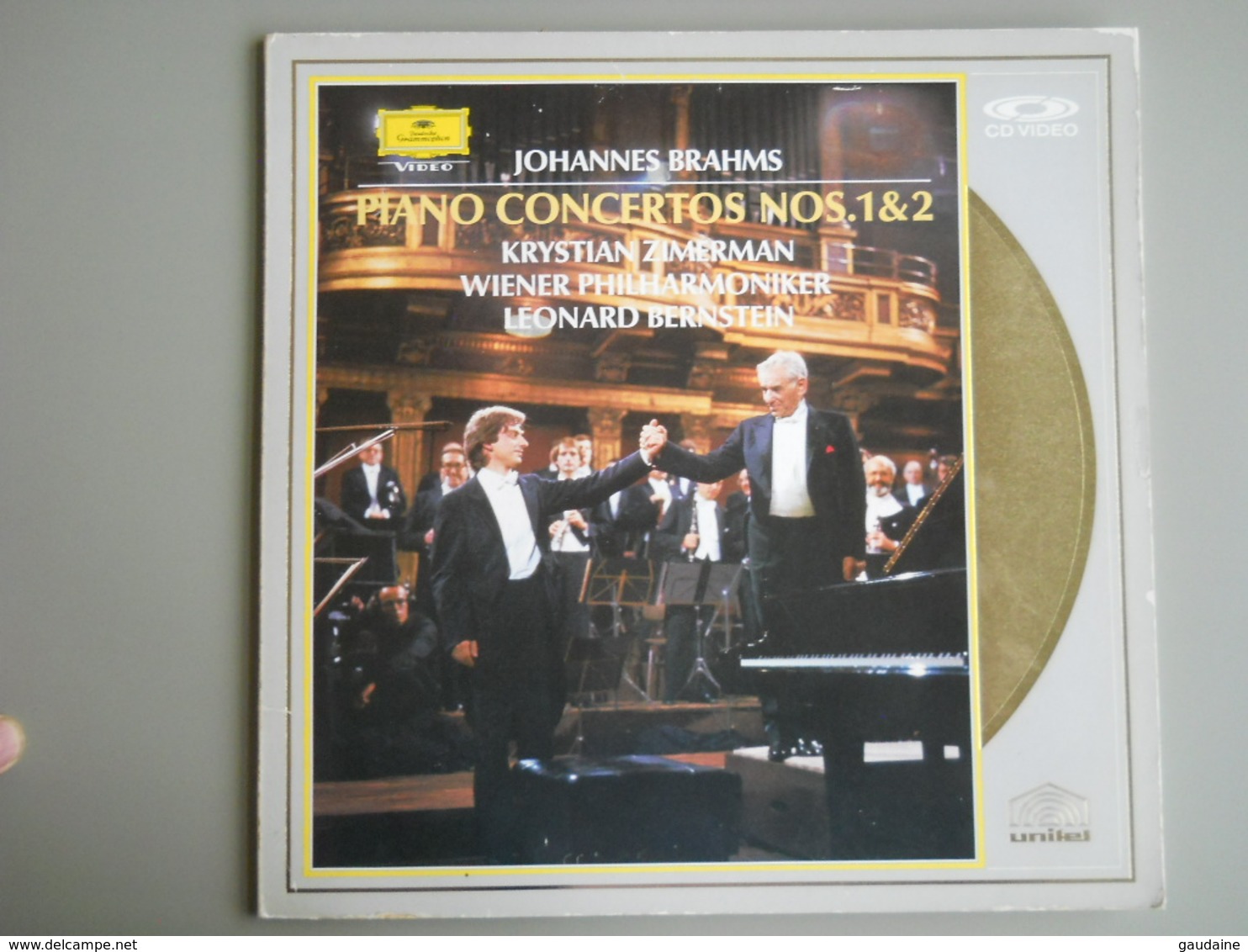 LASERDISC - PAL - Johannes  BRAHMS - Piano Concerto - Bernstein - Autres Formats