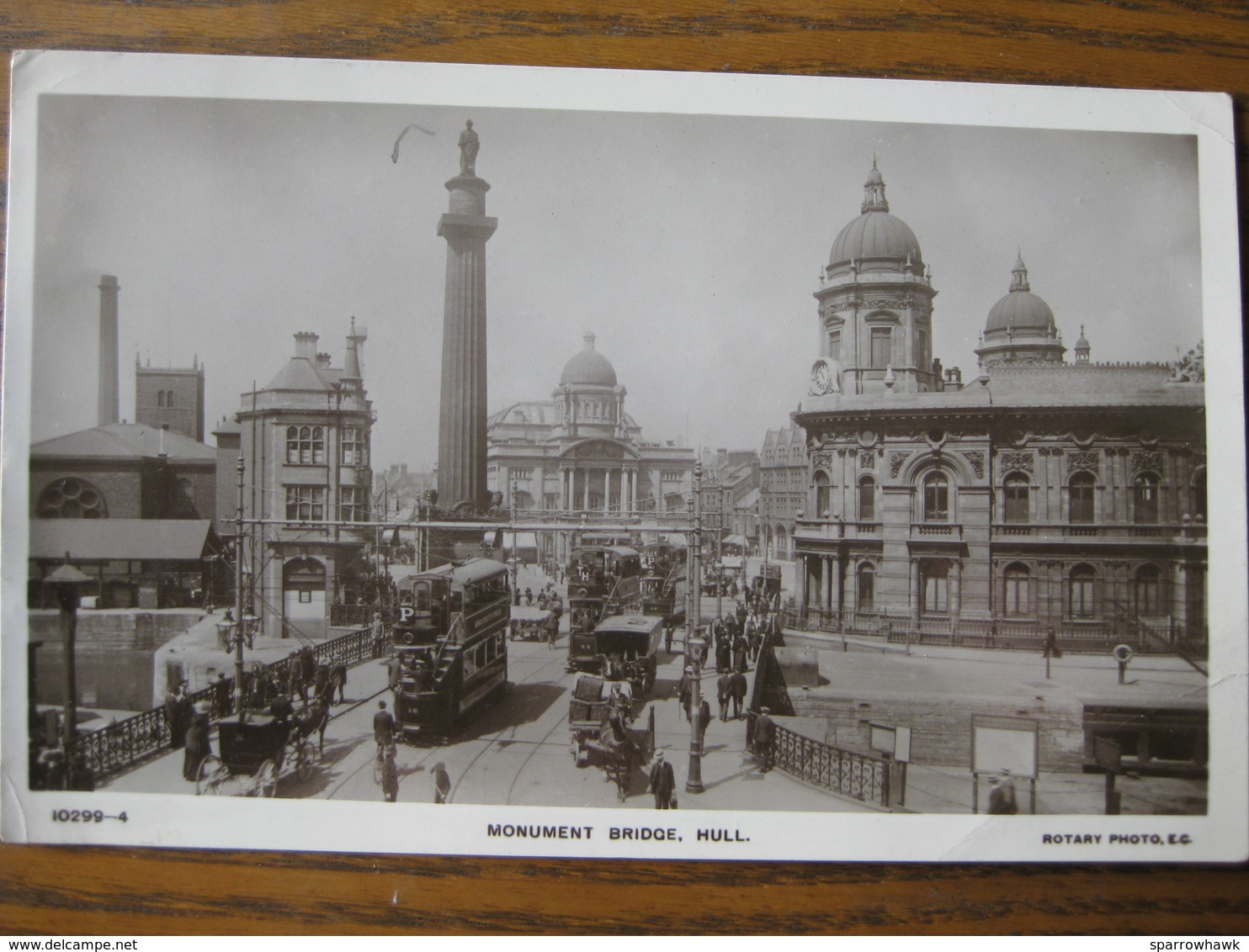 Monument Bridge, Hull, Yorkshire - RP - Posted 1910 - Hull