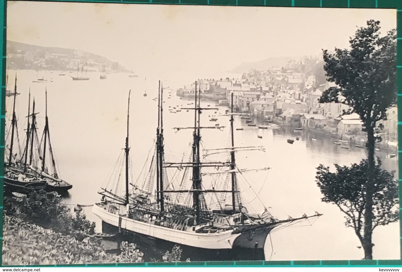 Fowey Harbour, 1904, Cornwall, The Nostalgia Postcard Collector’s Club, Yesterday’s Britain 1890’s - 1950’s - Sailing Vessels