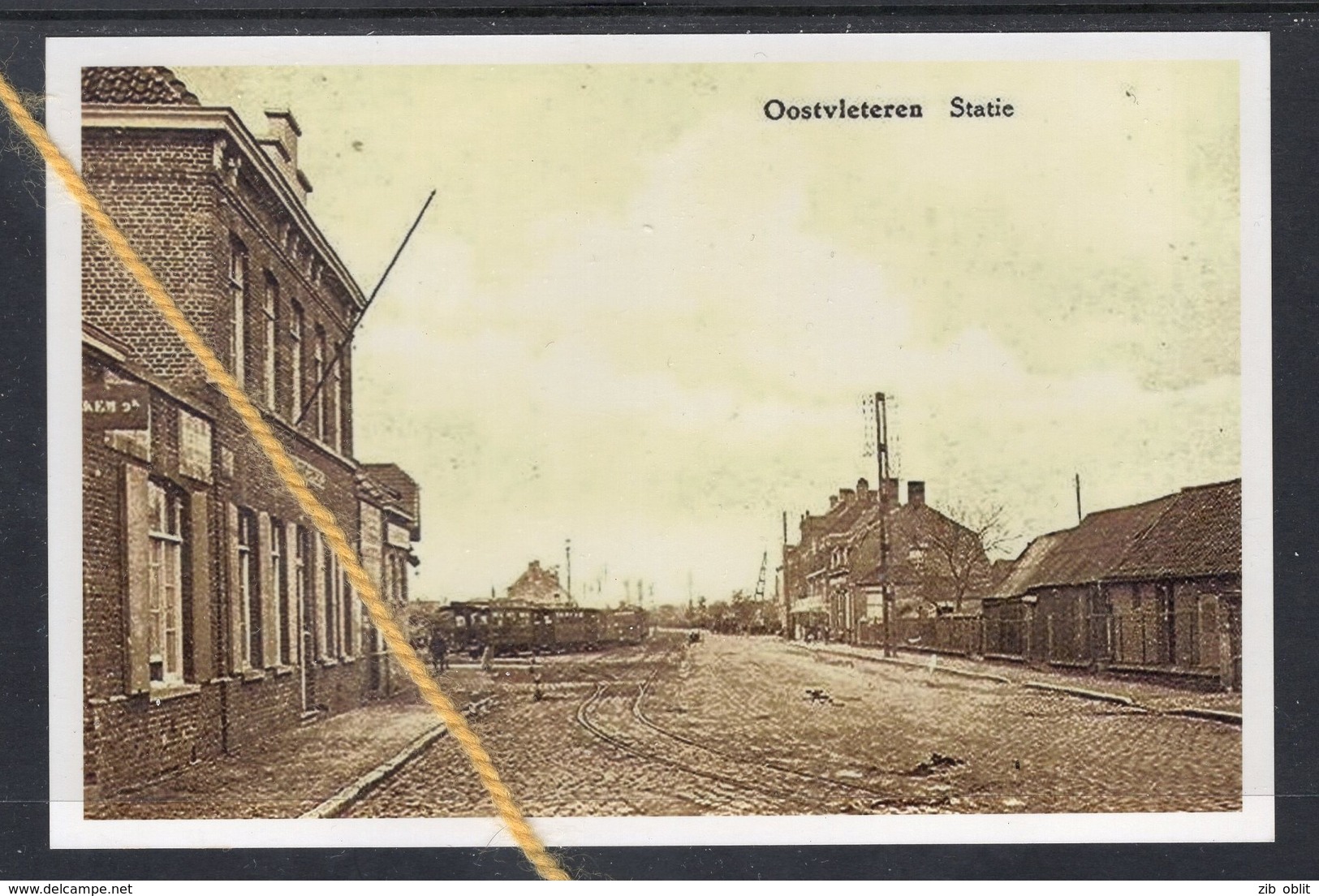 REPRODUCTION  OOSTVLETEREN WEST VLAANDEREN  GARE STATIE TRAM - Vleteren