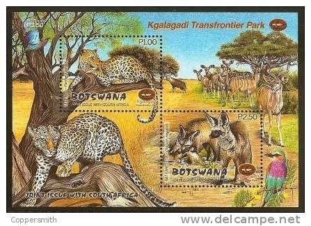 (200) Botswana  2001  Kgalagadi Sheet / Bf / Bloc Animals / Tiere / Dieren  ** / Mnh  Michel BL 34 - Botswana (1966-...)