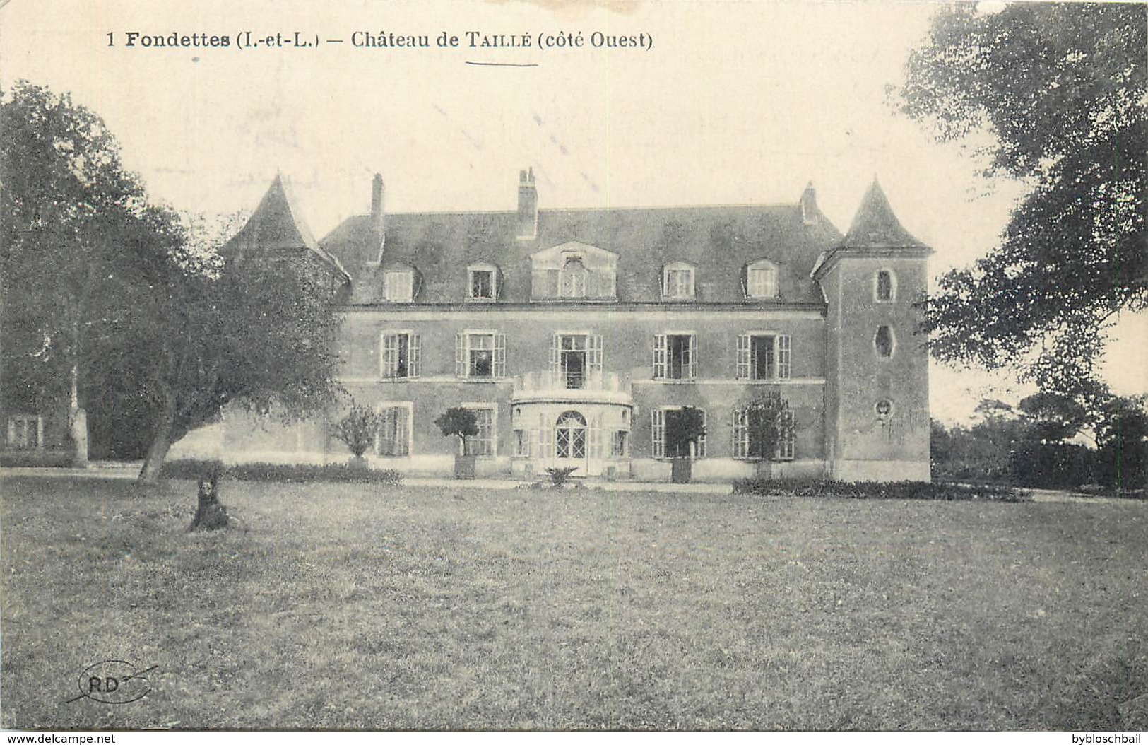 CPA 37 Indre Et Loire Fondettes Chateau De Taillé Côté Ouest - Fondettes