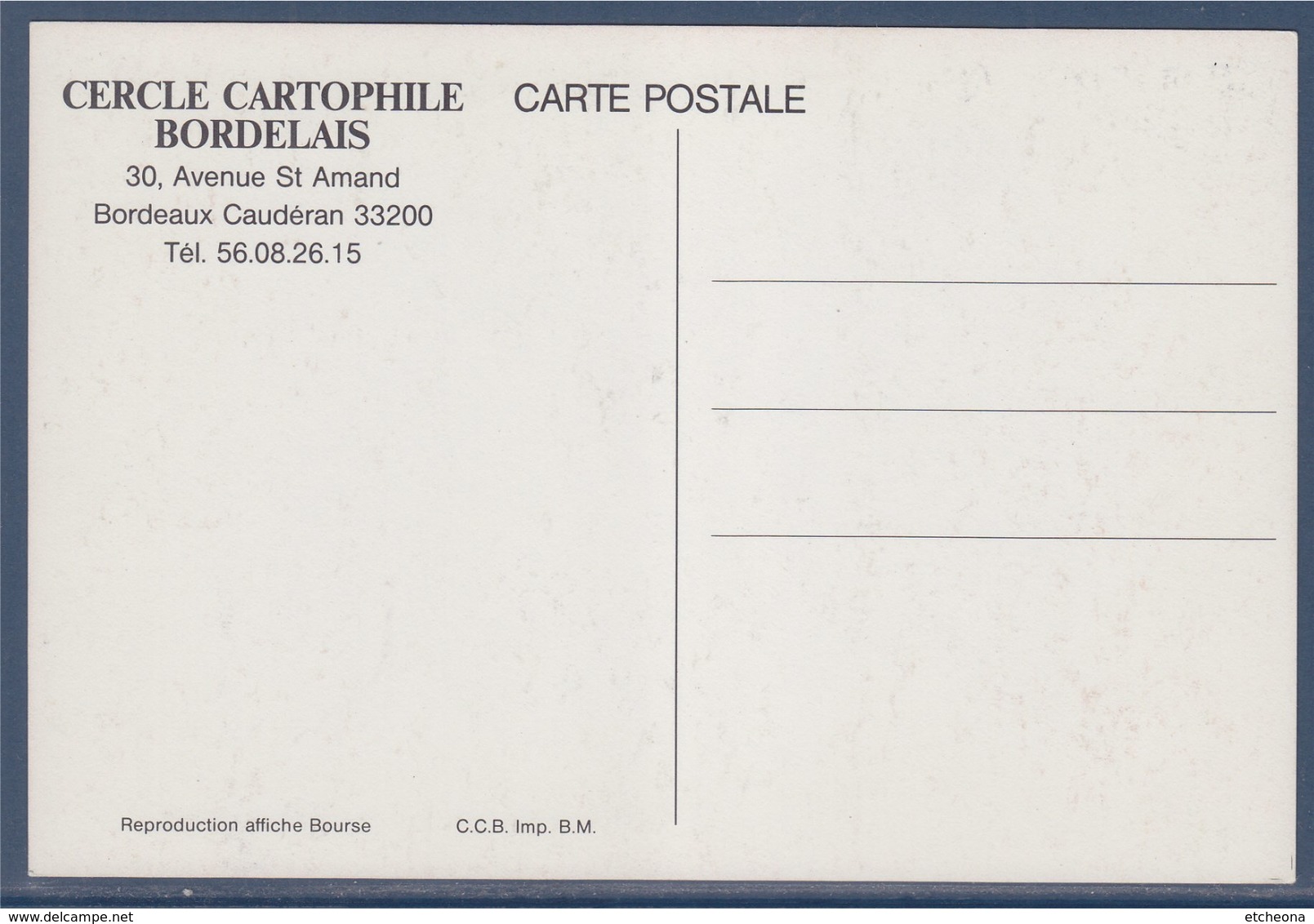 = Sortir Au Bouscat Exposition Cartes Postales 1985 6ème Bourse Et Bandes Dessinée, Affiches Cercle Cartophile Bordelais - Sammlerbörsen & Sammlerausstellungen