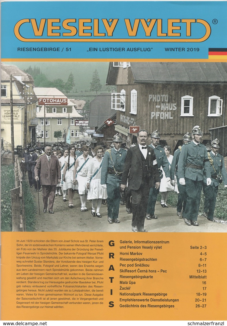 Zeitschrift Vesely Vylet Ein Lustiger Ausflug Riesengebirge N 51 Winter 2019 Saisonzeitschrift Spindlermühle Petzer Aupa - Zchech Republic