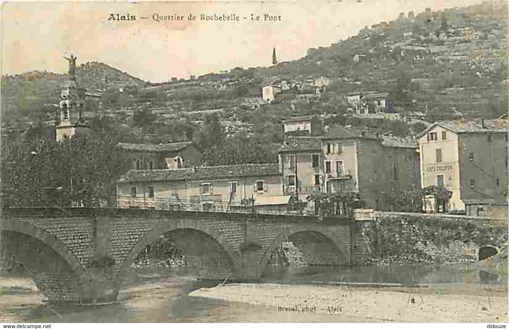 30 - Alès - Alais - Quartier De La Rochebelle - Le Pont - Oblitération Ronde De 1911 - Voir Scans Recto-Verso - Alès