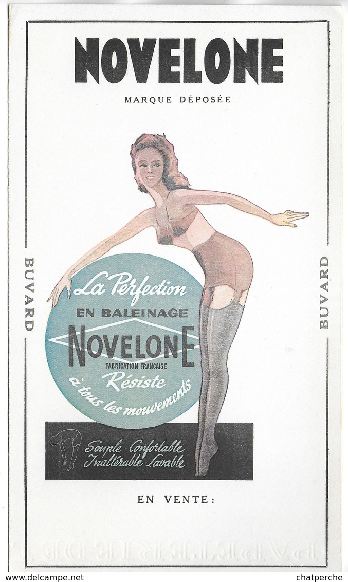 BUVARD BLOTTING PAPER NOVELONE SOUS-VÊTEMENTS FÉMININS SEXY BAS PIN-UP - Textilos & Vestidos