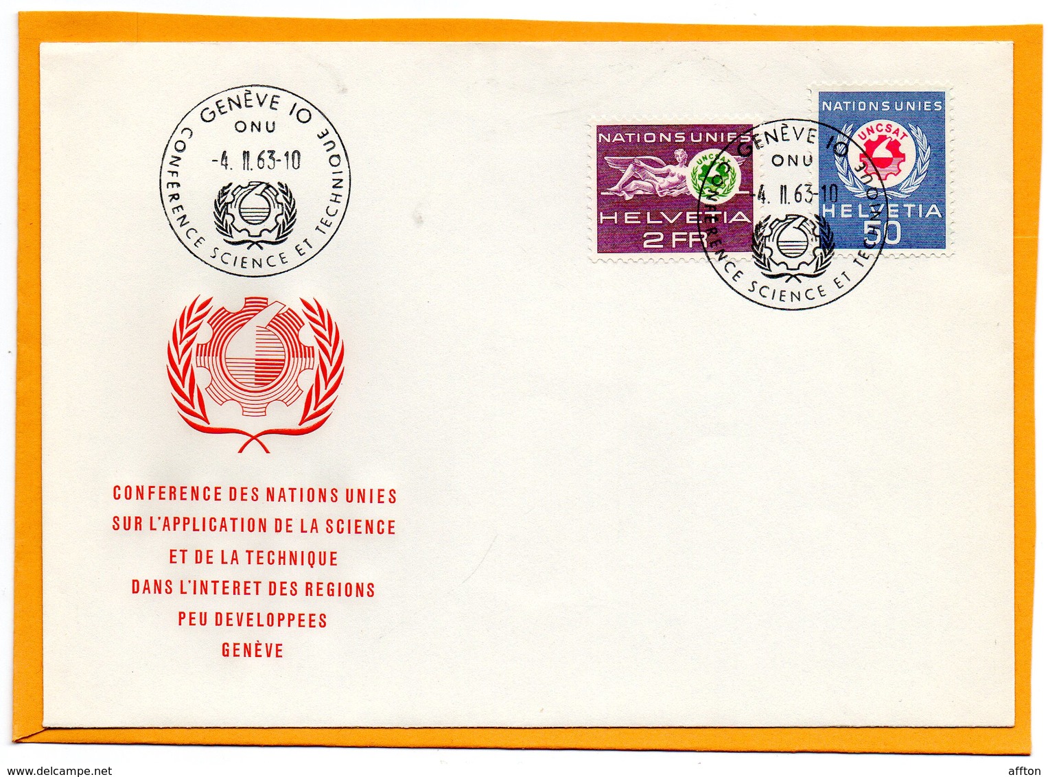 Switzerland 1963 FDC - Officials